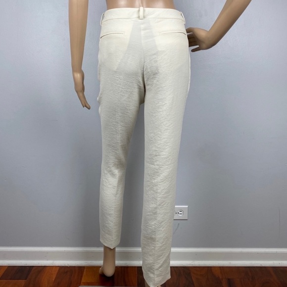 NEW BA&SH BEIGE CROPPED SLIM LEG PANTS - Picture 7 of 9